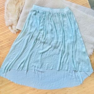 Aritzia Wilfred Turquoise green skirt